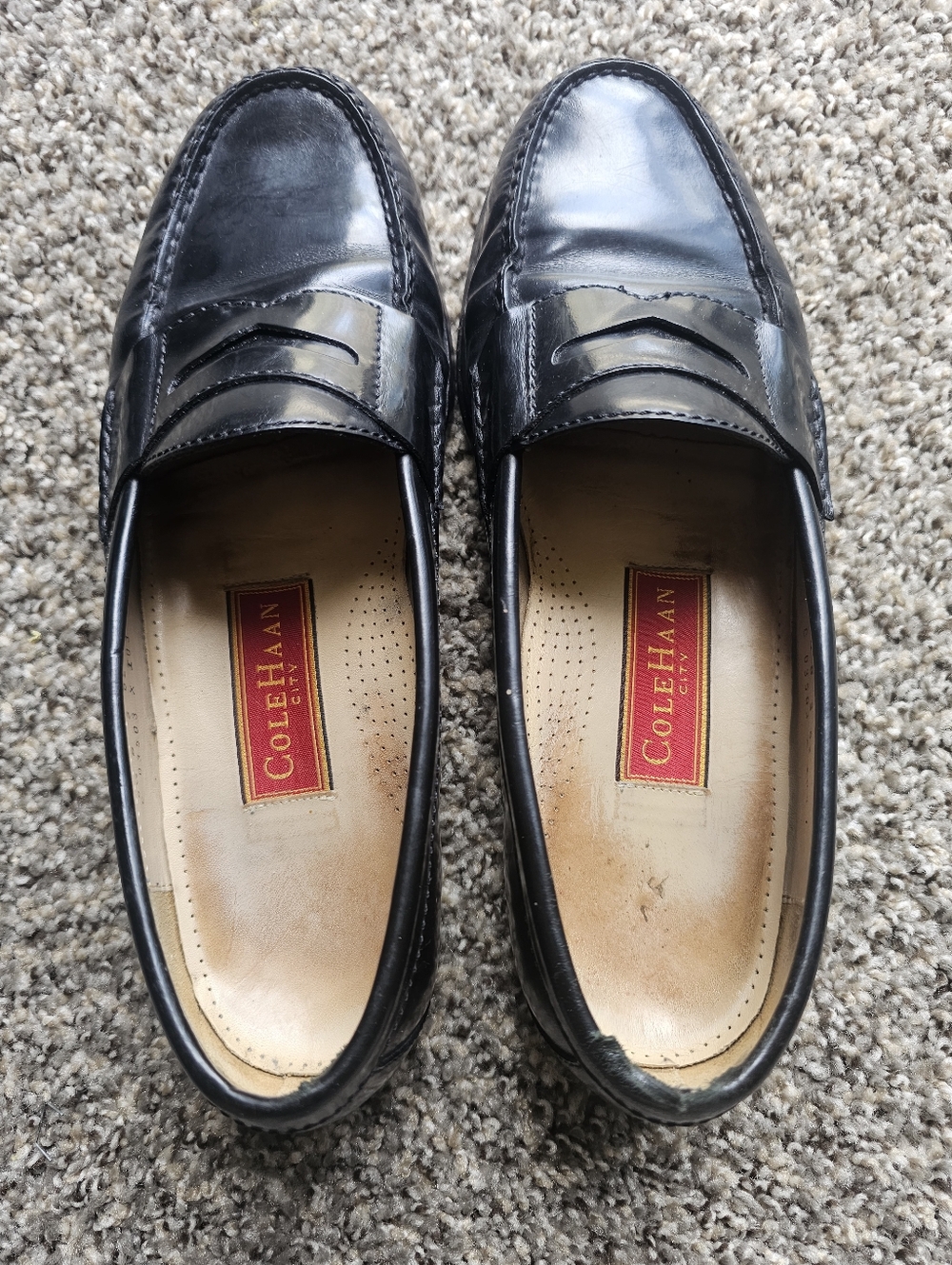 Cole Haan Men’s Black Penny Loafers